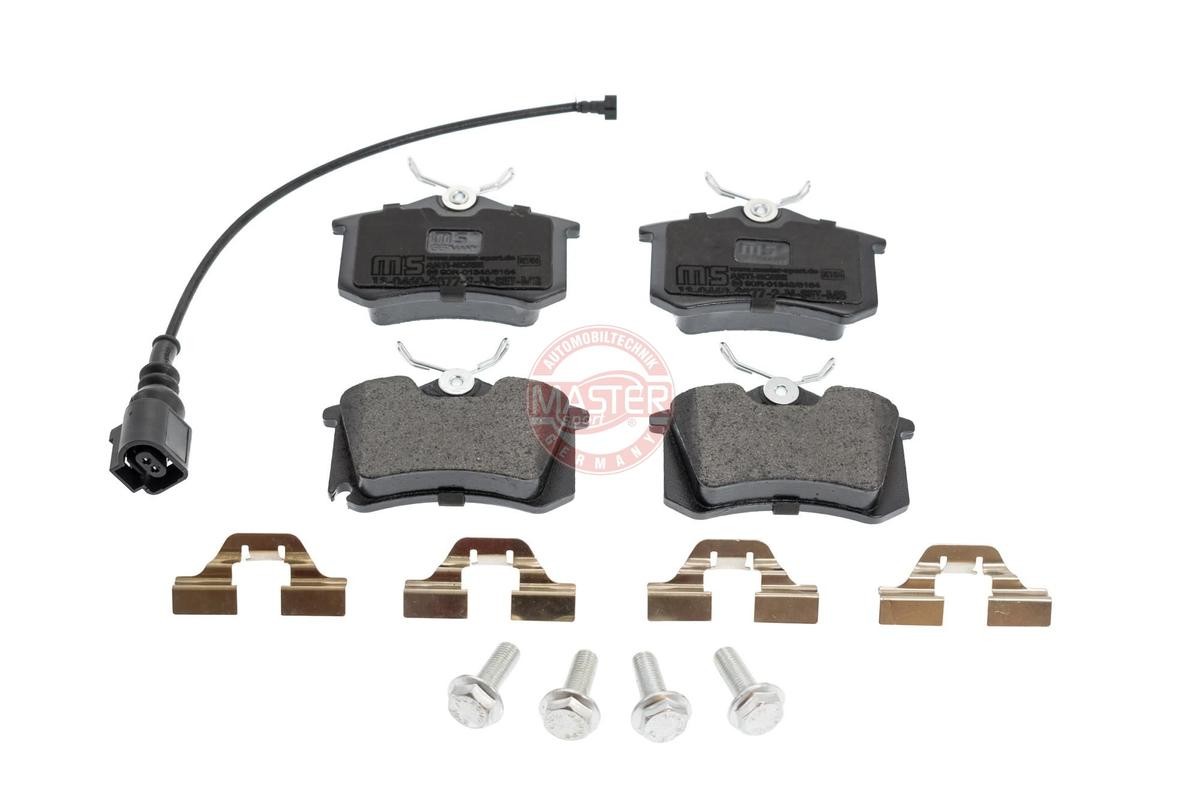23554 MASTER-SPORT Rear Axle, incl. wear warning contact, with anti-squeak plate Height: 52,8mm, Width: 88mm, Thickness: 17,2mm Brake pads 13046028772N-SET-MS buy