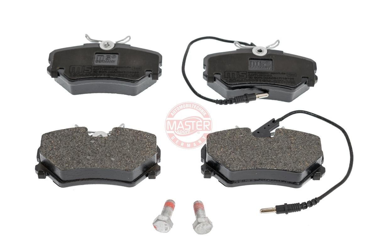 MASTER-SPORT 13046029712N-SET-MS Brake pad set Front Axle, incl. wear warning contact, with anti-squeak plate