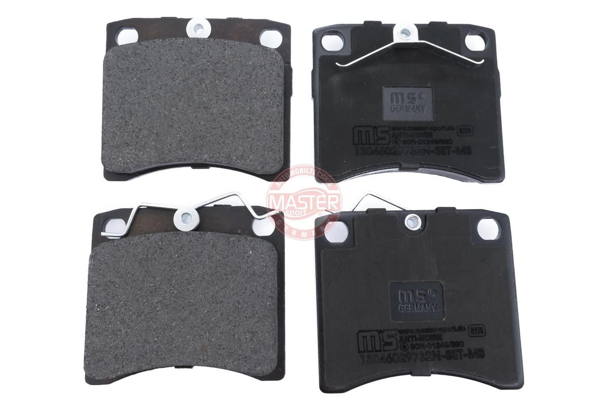 MASTER-SPORT 13046029732N-SET-MS Brake pad set Front Axle, excl. wear warning contact, not prepared for wear indicator, with anti-squeak plate