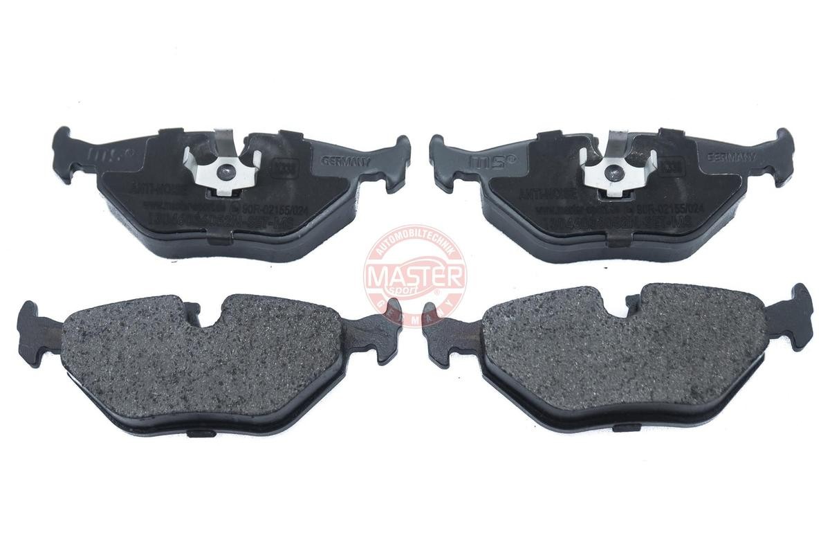 20180 MASTER-SPORT Rear Axle, prepared for wear indicator, excl. wear warning contact, with anti-squeak plate Height: 45mm, Width: 123mm, Thickness: 17,3mm Brake pads 13046036052N-SET-MS buy
