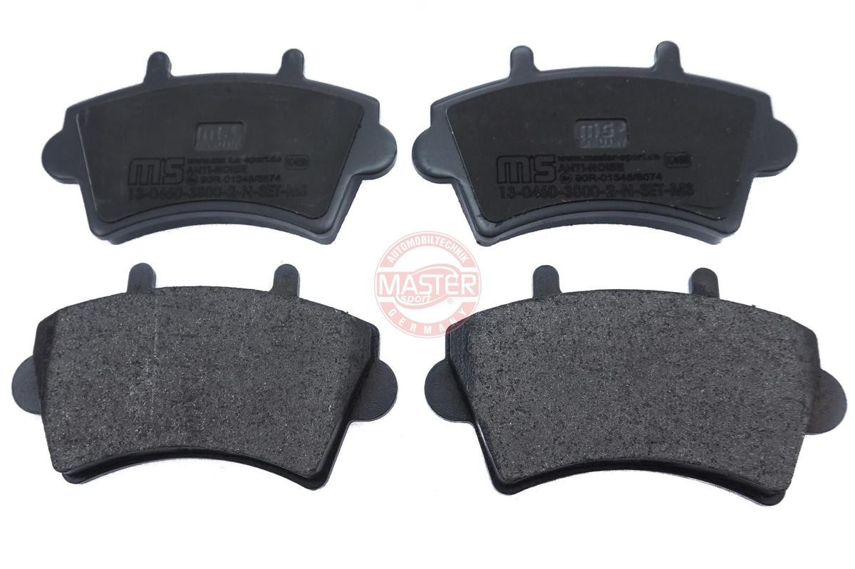 MASTER-SPORT 13046038002N-SET-MS Brake pad set Front Axle, excl. wear warning contact, not prepared for wear indicator, with anti-squeak plate