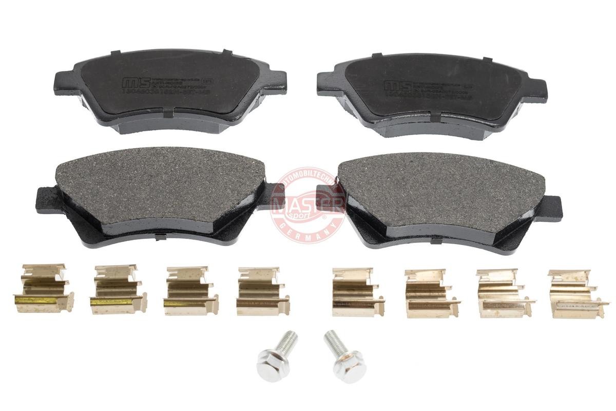 MASTER-SPORT 13046038152N-SET-MS Brake pad set Front Axle, excl. wear warning contact, with anti-squeak plate
