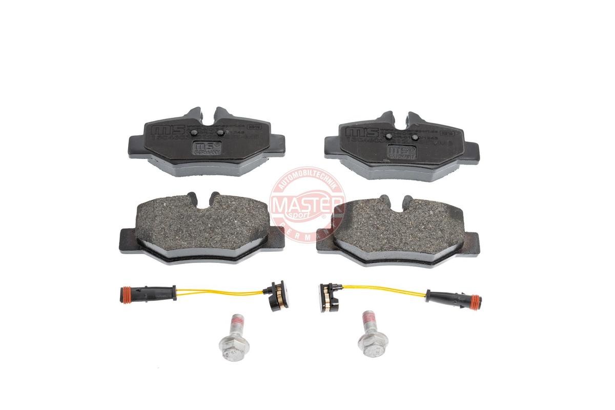 MASTER-SPORT 13046038212N-SET-MS Brake pad set Rear Axle, incl. wear warning contact, with anti-squeak plate
