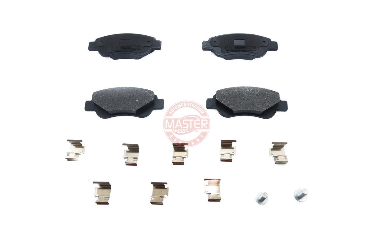 MASTER-SPORT 13046038292N-SET-MS Brake pad set Front Axle, excl. wear warning contact, not prepared for wear indicator, with anti-squeak plate
