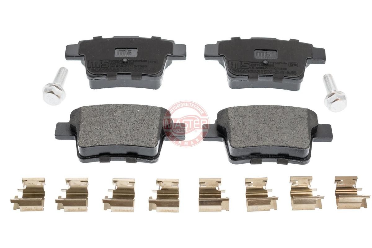 MASTER-SPORT 13046038312N-SET-MS Brake pad set Rear Axle, excl. wear warning contact, not prepared for wear indicator, with anti-squeak plate