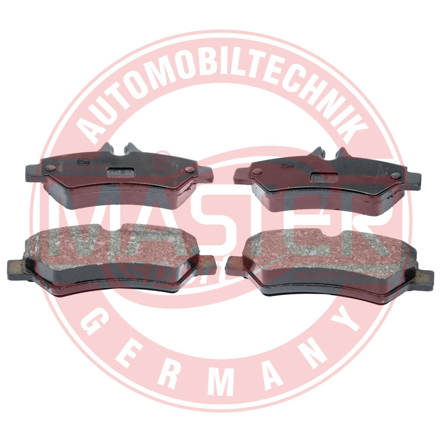 MASTER-SPORT 13046038322N-SET-MS Brake pad set Rear Axle, prepared for wear indicator, excl. wear warning contact, with anti-squeak plate