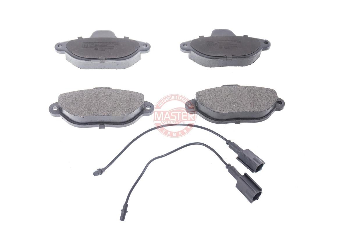 MASTER-SPORT 13046038382N-SET-MS Brake pad set Front Axle, incl. wear warning contact, with anti-squeak plate