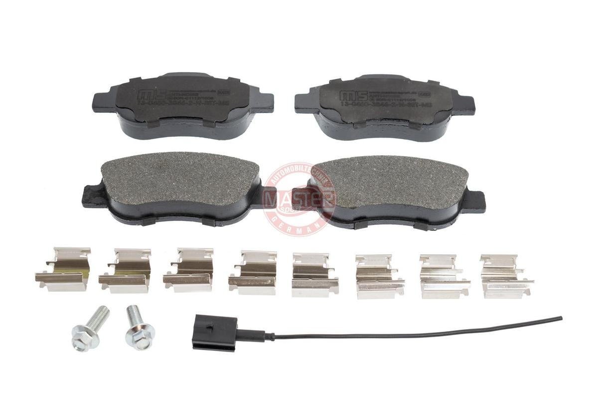 MASTER-SPORT 13046038462N-SET-MS Brake pad set Front Axle, incl. wear warning contact, with anti-squeak plate