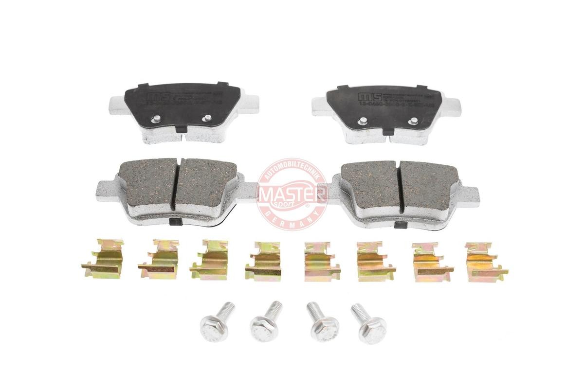 13046038582K-SET-MS MASTER-SPORT Brake pad set SKODA Rear Axle, Ceramic, excl. wear warning contact, not prepared for wear indicator, with anti-squeak plate