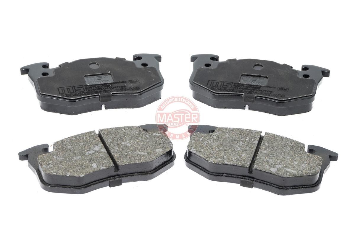 20634 MASTER-SPORT Front Axle, excl. wear warning contact, with anti-squeak plate Height: 55mm, Width: 105mm, Thickness: 15mm Brake pads 13046039532N-SET-MS buy