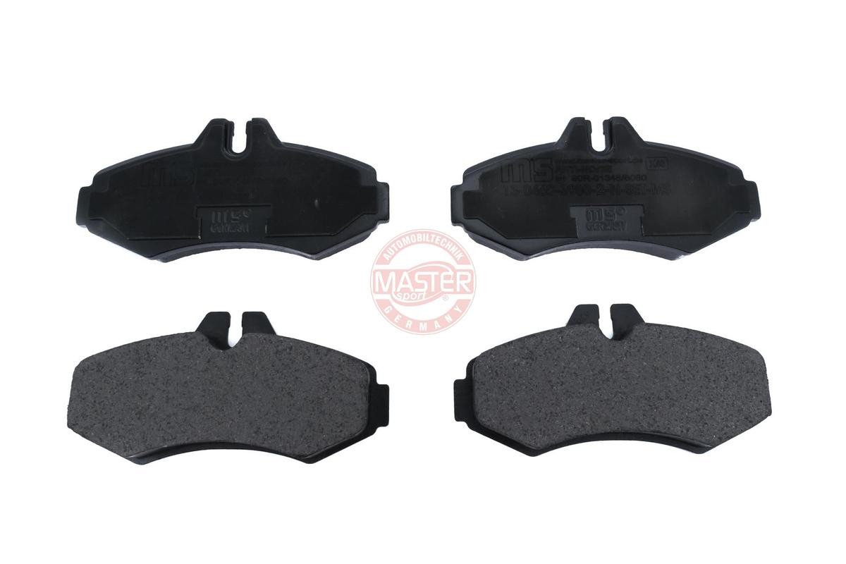 MASTER-SPORT 13046039802N-SET-MS Brake pad set Front Axle, prepared for wear indicator, excl. wear warning contact, with anti-squeak plate