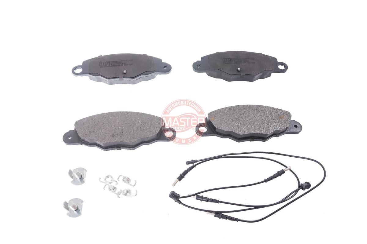 MASTER-SPORT 13046039862N-SET-MS Brake pad set Front Axle, incl. wear warning contact, with anti-squeak plate