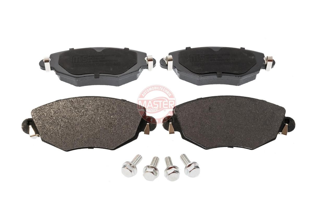 MASTER-SPORT 13046039872N-SET-MS Brake pad set Front Axle, excl. wear warning contact, not prepared for wear indicator, with anti-squeak plate