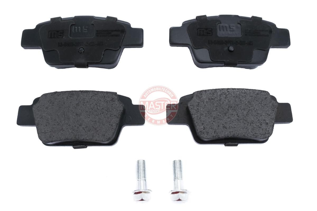 MASTER-SPORT 13046039912N-SET-MS Brake pad set Rear Axle, excl. wear warning contact, not prepared for wear indicator, with anti-squeak plate