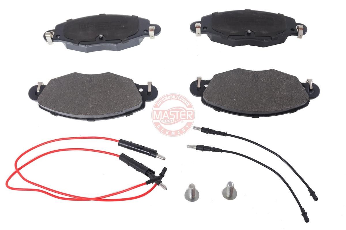 MASTER-SPORT 13046039982N-SET-MS Brake pad set Front Axle, incl. wear warning contact, with anti-squeak plate