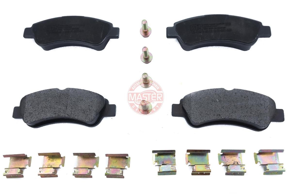 MASTER-SPORT 13046048122N-SET-MS Brake pad set Rear Axle, excl. wear warning contact, not prepared for wear indicator, with anti-squeak plate