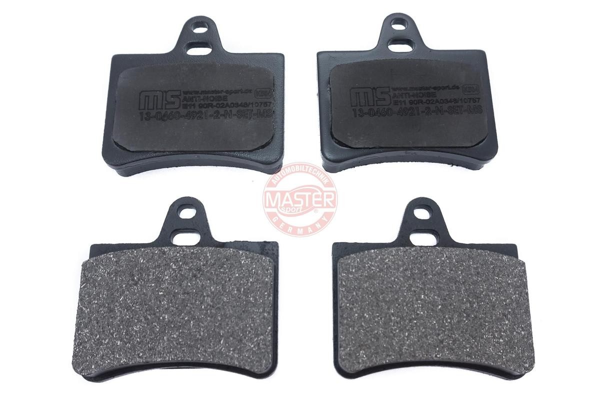 MASTER-SPORT 13046049212N-SET-MS Brake pad set Rear Axle, excl. wear warning contact, not prepared for wear indicator, with anti-squeak plate