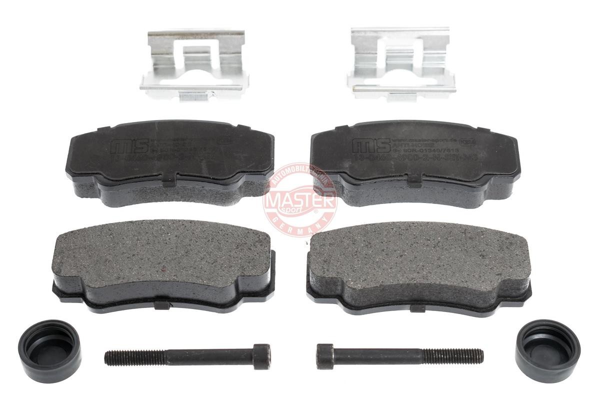 MASTER-SPORT 13046049802N-SET-MS Brake pad set Rear Axle, excl. wear warning contact, not prepared for wear indicator, with anti-squeak plate