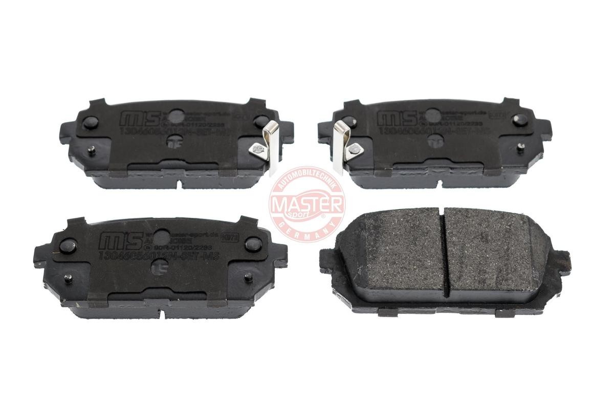MASTER-SPORT 13046056012N-SET-MS Brake pad set Rear Axle, with acoustic wear warning, with anti-squeak plate