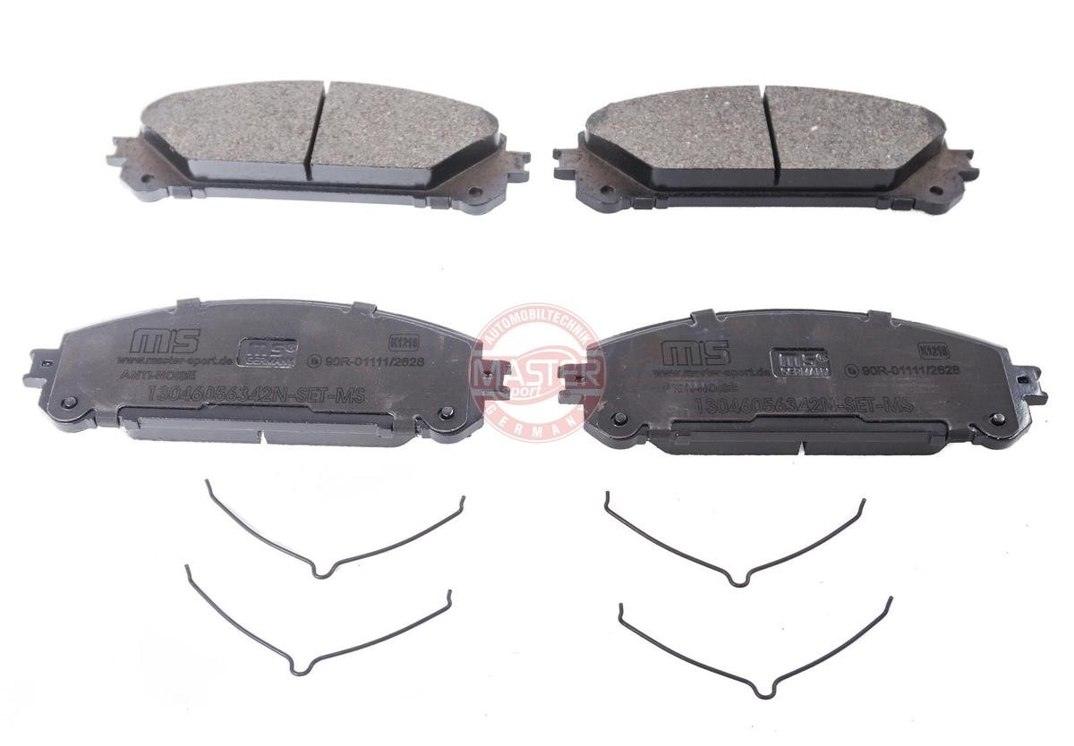 MASTER-SPORT 13046056342N-SET-MS Brake pad set Front Axle, without integrated wear warning contact, with anti-squeak plate