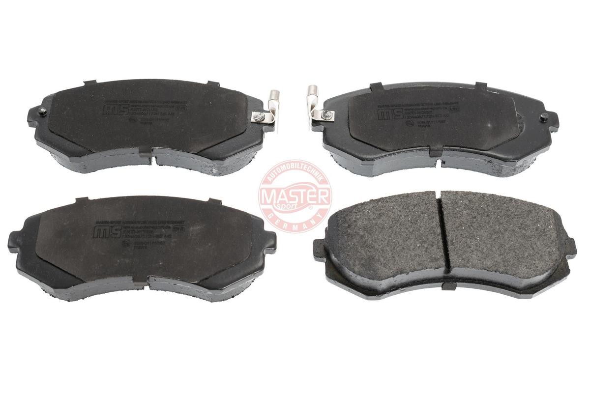 MASTER-SPORT 13046057172N-SET-MS Brake pad set Front Axle, with acoustic wear warning, with anti-squeak plate