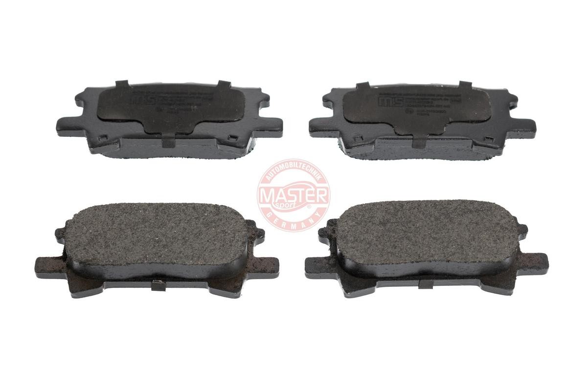 236057342 MASTER-SPORT Rear Axle, with anti-squeak plate Height: 44mm, Width: 102mm, Thickness: 15,1mm Brake pads 13046057342N-SET-MS buy