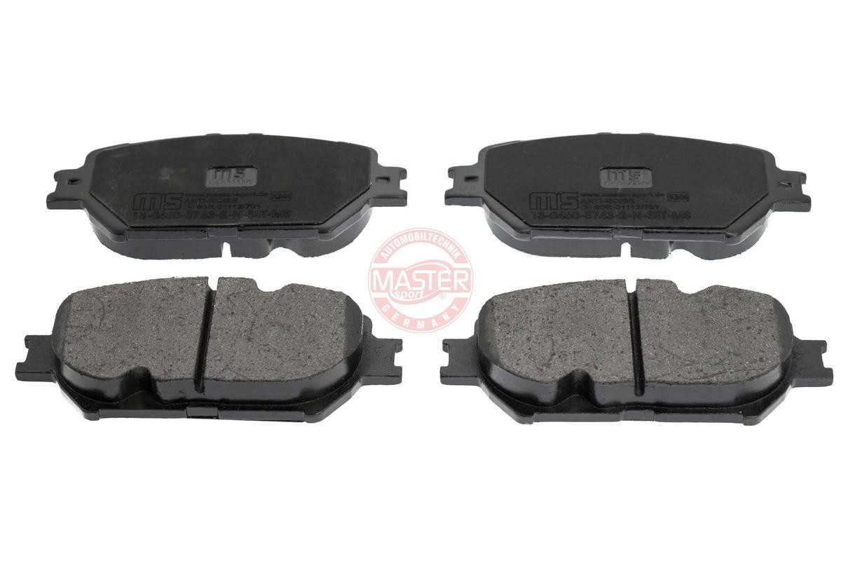Original 13046057432N-SET-MS MASTER-SPORT Disc brake pads LEXUS