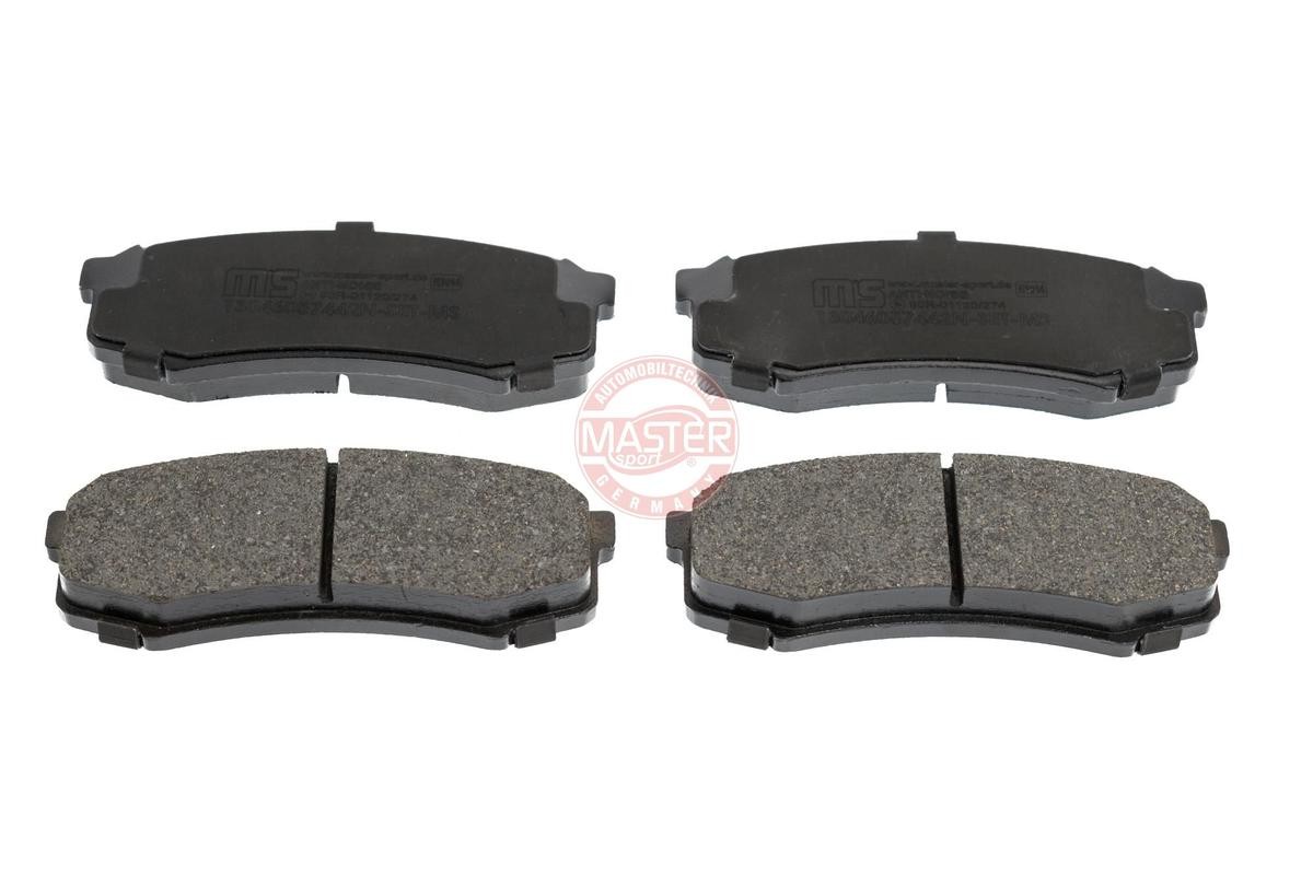 13046057442N-SET-MS MASTER-SPORT Brake pad set LEXUS Rear Axle, excl. wear warning contact, not prepared for wear indicator, with anti-squeak plate
