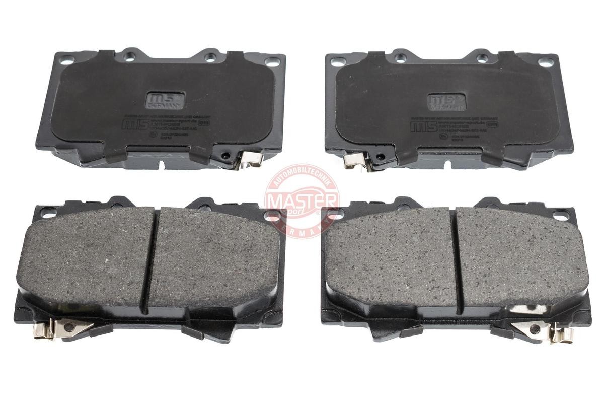 MASTER-SPORT 13046057462N-SET-MS Brake pad set Front Axle, with acoustic wear warning, with anti-squeak plate