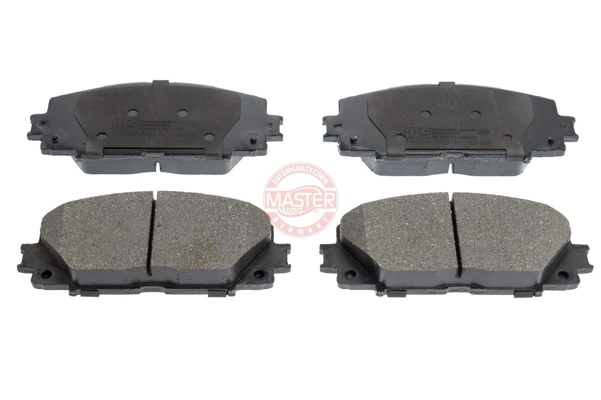 236057682 MASTER-SPORT Front Axle, excl. wear warning contact, with anti-squeak plate Height: 54,1mm, Width: 123mm, Thickness: 17,6mm Brake pads 13046057682N-SET-MS buy
