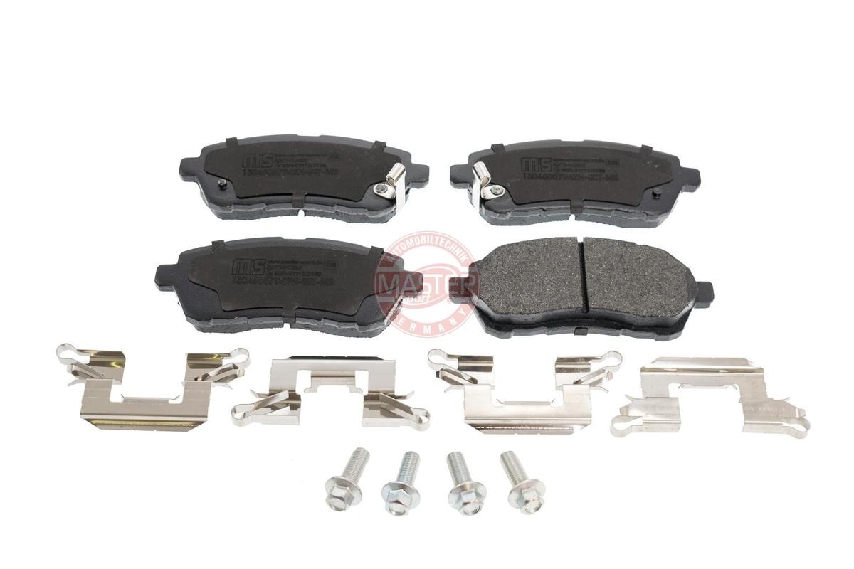 13046057942N-SET-MS MASTER-SPORT Brake pad set SUZUKI Front Axle, with acoustic wear warning, with anti-squeak plate