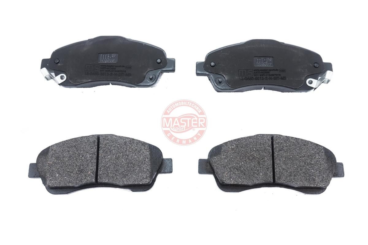 MASTER-SPORT 13046058132N-SET-MS Brake pad set Front Axle, with acoustic wear warning, with anti-squeak plate
