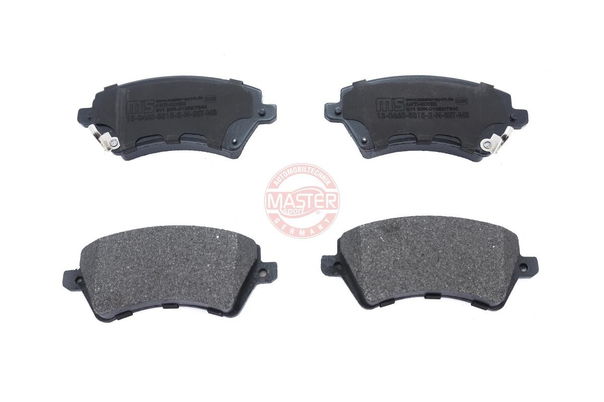 13046058152N-SET-MS MASTER-SPORT Brake pad set TOYOTA Front Axle, with acoustic wear warning, with anti-squeak plate