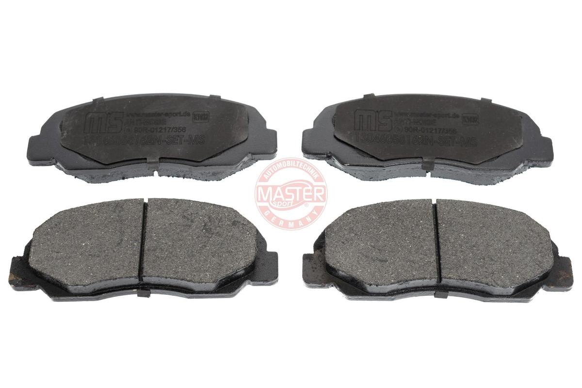 21243 MASTER-SPORT Front Axle, excl. wear warning contact, not prepared for wear indicator, with anti-squeak plate Height: 52,4mm, Width: 128mm, Thickness: 14mm Brake pads 13046058162N-SET-MS buy