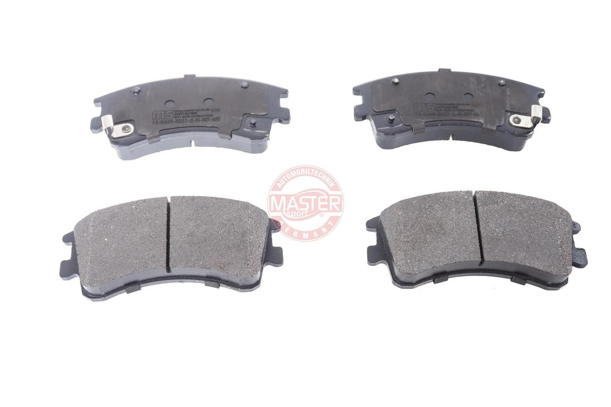 MASTER-SPORT 13046058212N-SET-MS Brake pad set Front Axle, with acoustic wear warning, with anti-squeak plate