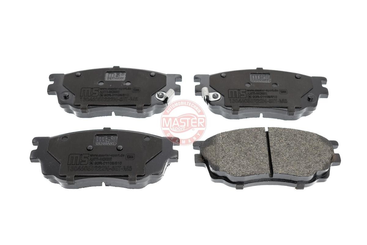 MASTER-SPORT 13046058222N-SET-MS Brake pad set Front Axle, with acoustic wear warning, with anti-squeak plate