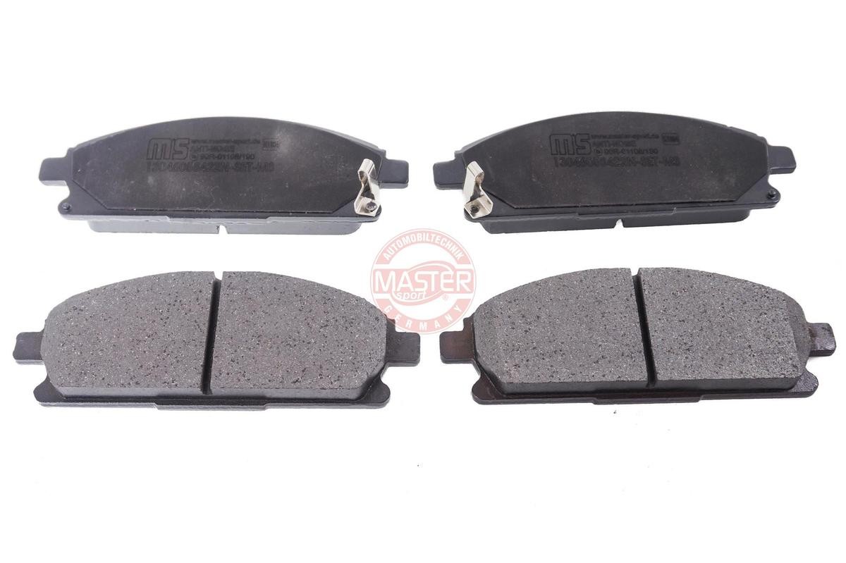 MASTER-SPORT 13046058422N-SET-MS Brake pad set Front Axle, excl. wear warning contact, not prepared for wear indicator, with anti-squeak plate