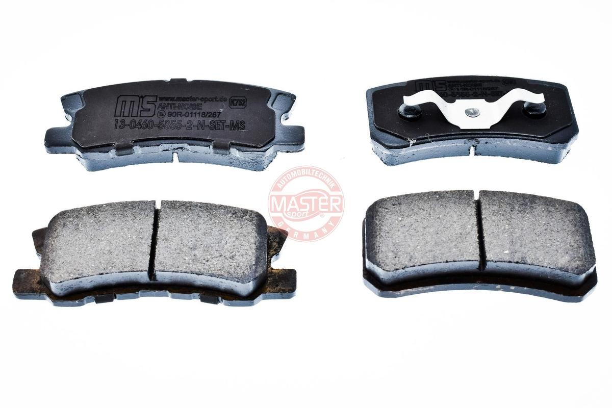MASTER-SPORT 13046058552N-SET-MS Brake pad set Rear Axle, excl. wear warning contact, with anti-squeak plate