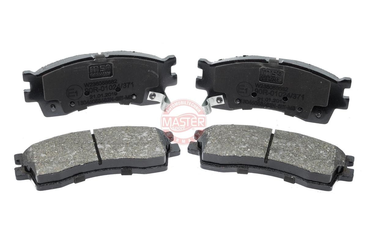 MASTER-SPORT 13046058682N-SET-MS Brake pad set Front Axle, with acoustic wear warning, with anti-squeak plate