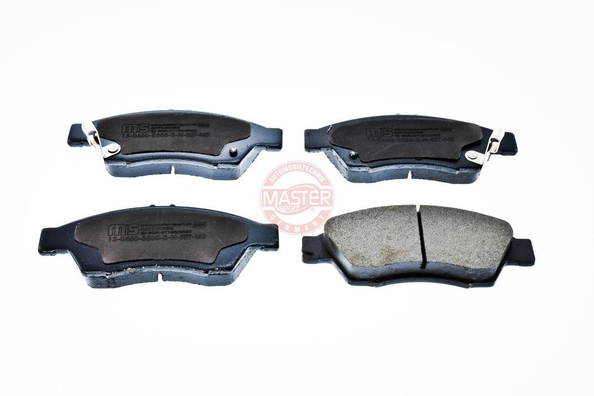 13046058882N-SET-MS MASTER-SPORT Brake pad set SUZUKI Front Axle, with acoustic wear warning, with anti-squeak plate