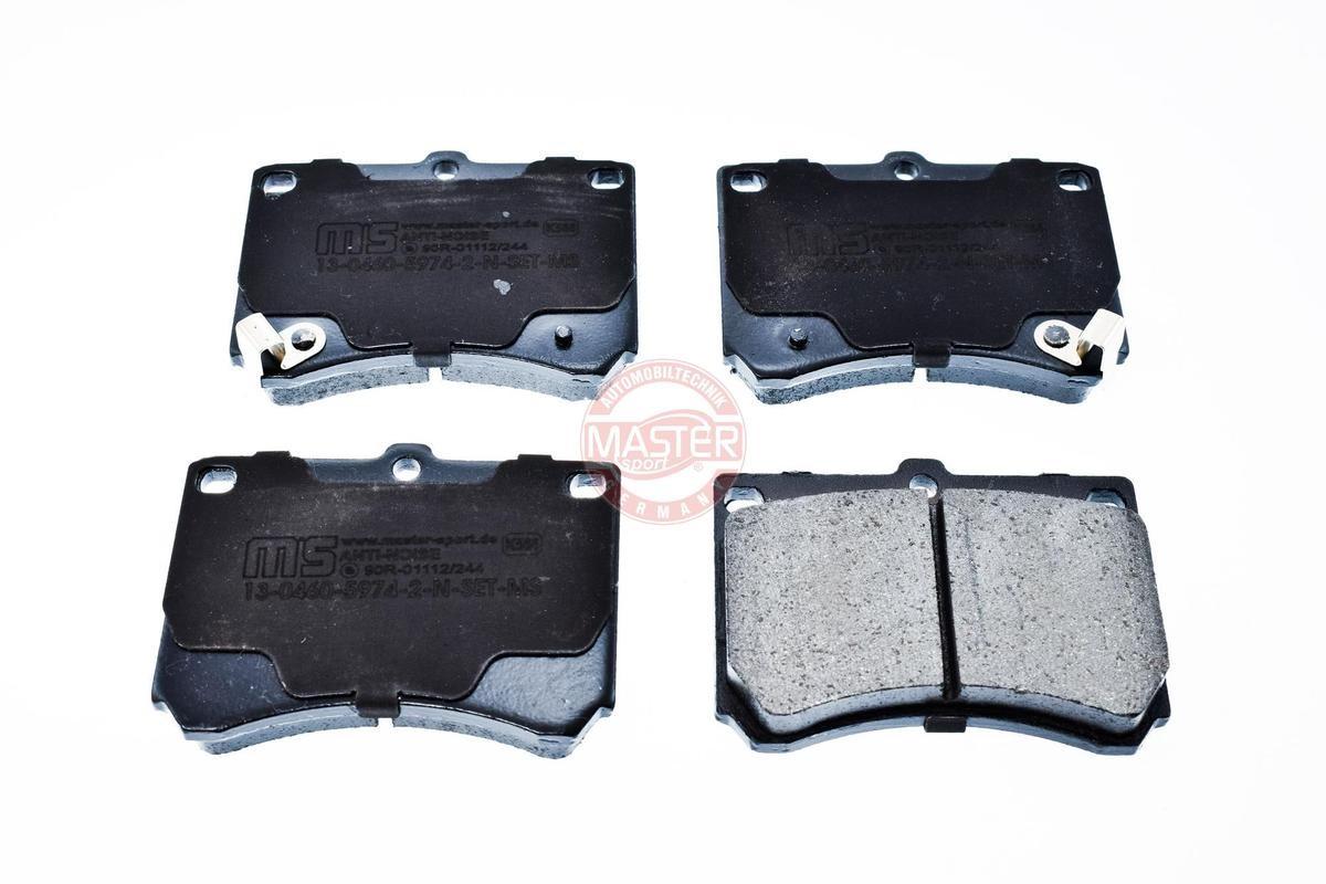 MASTER-SPORT 13046059742N-SET-MS Brake pad set Front Axle, with acoustic wear warning, with anti-squeak plate
