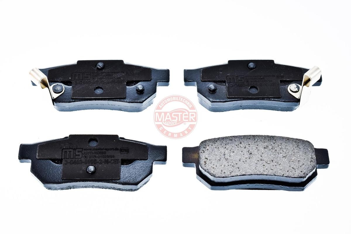 21312 MASTER-SPORT Rear Axle, with acoustic wear warning, with anti-squeak plate Height: 35,1mm, Width: 89mm, Thickness: 12,8mm Brake pads 13046059982N-SET-MS buy