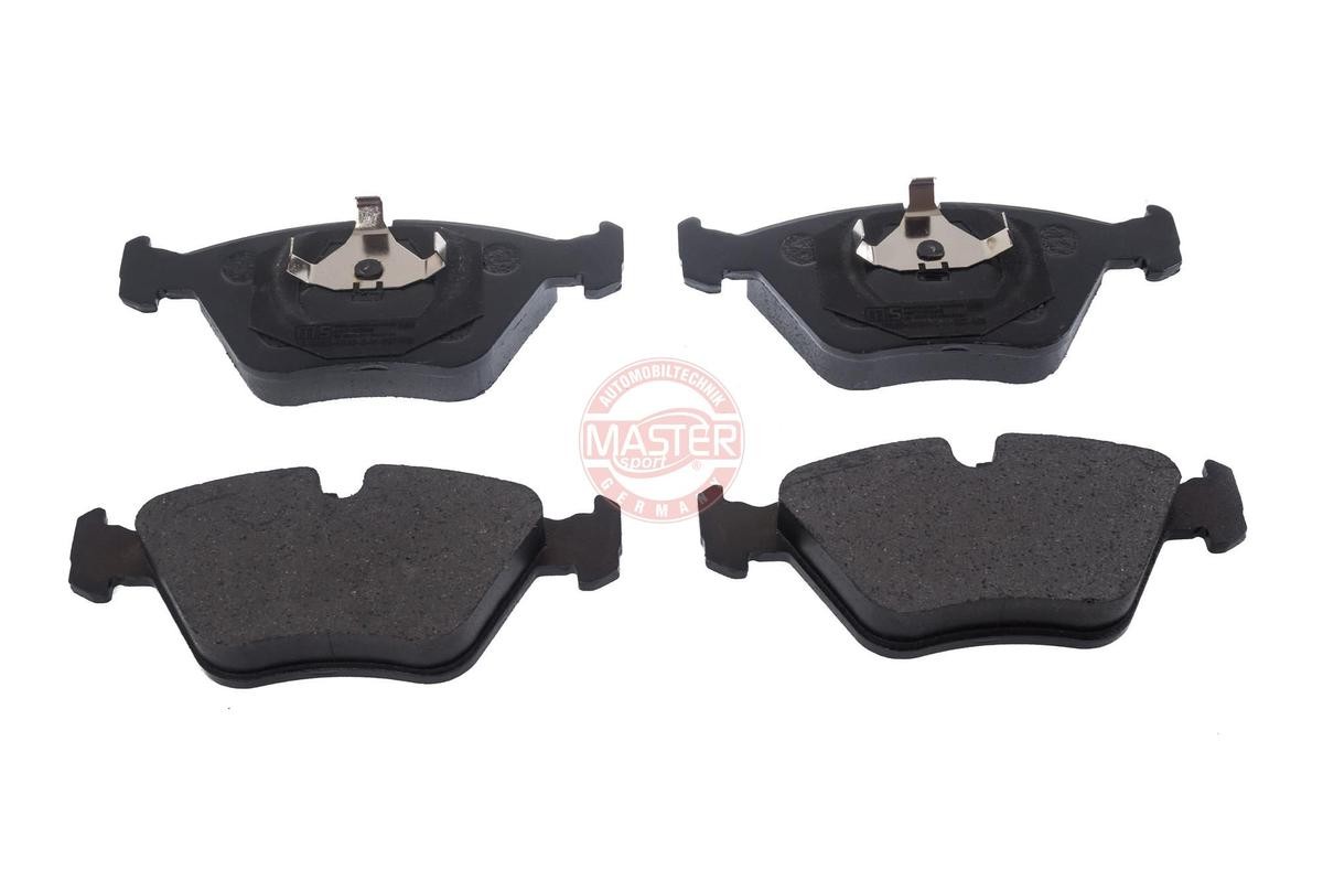 20968 MASTER-SPORT Front Axle, prepared for wear indicator, excl. wear warning contact, with anti-squeak plate Height: 63,4mm, Width: 156mm, Thickness: 20,3mm Brake pads 13046060332N-SET-MS buy