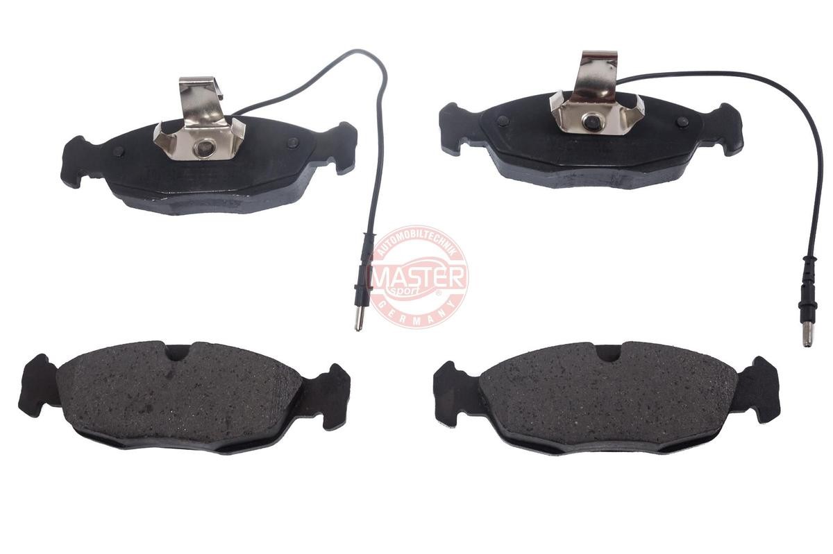 MASTER-SPORT 13046070582N-SET-MS Brake pad set Front Axle, incl. wear warning contact, with anti-squeak plate