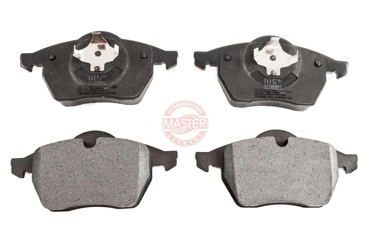 MASTER-SPORT 13046070762N-SET-MS Brake pad set Front Axle, excl. wear warning contact, not prepared for wear indicator, with anti-squeak plate