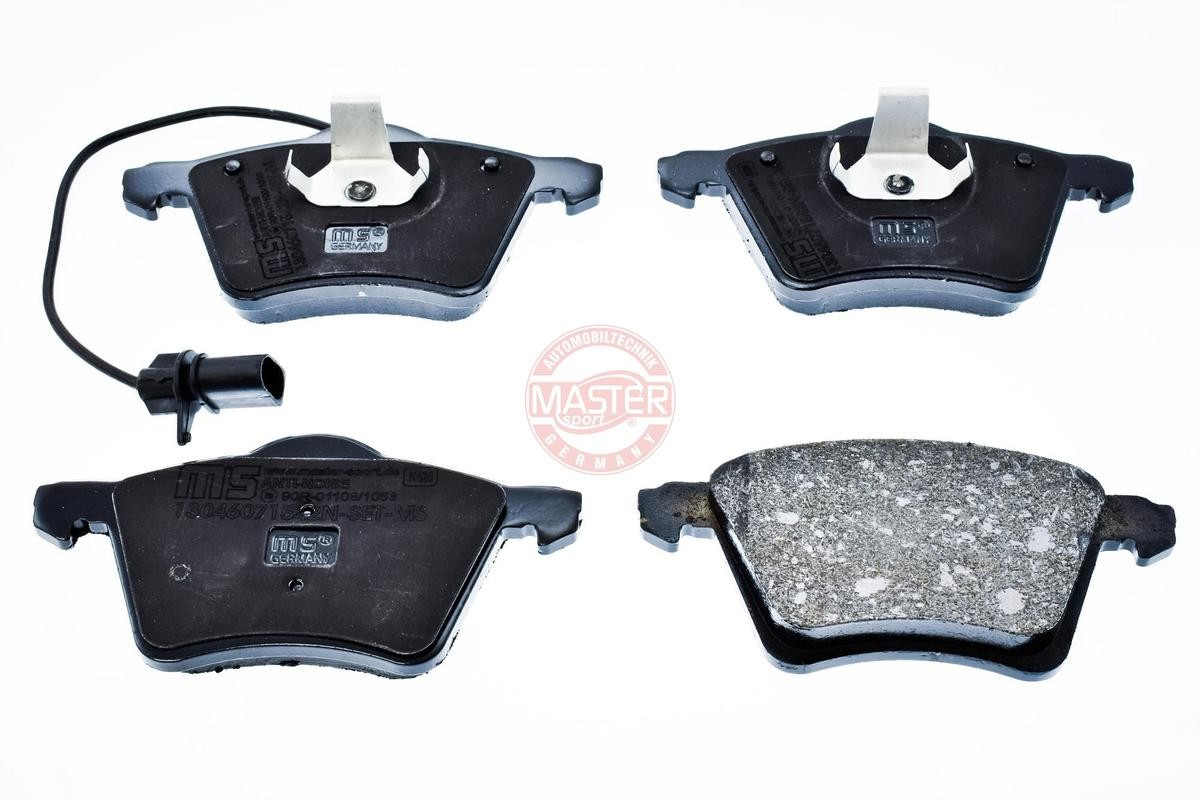MASTER-SPORT 13046071542N-SET-MS Brake pad set Front Axle, incl. wear warning contact, with anti-squeak plate