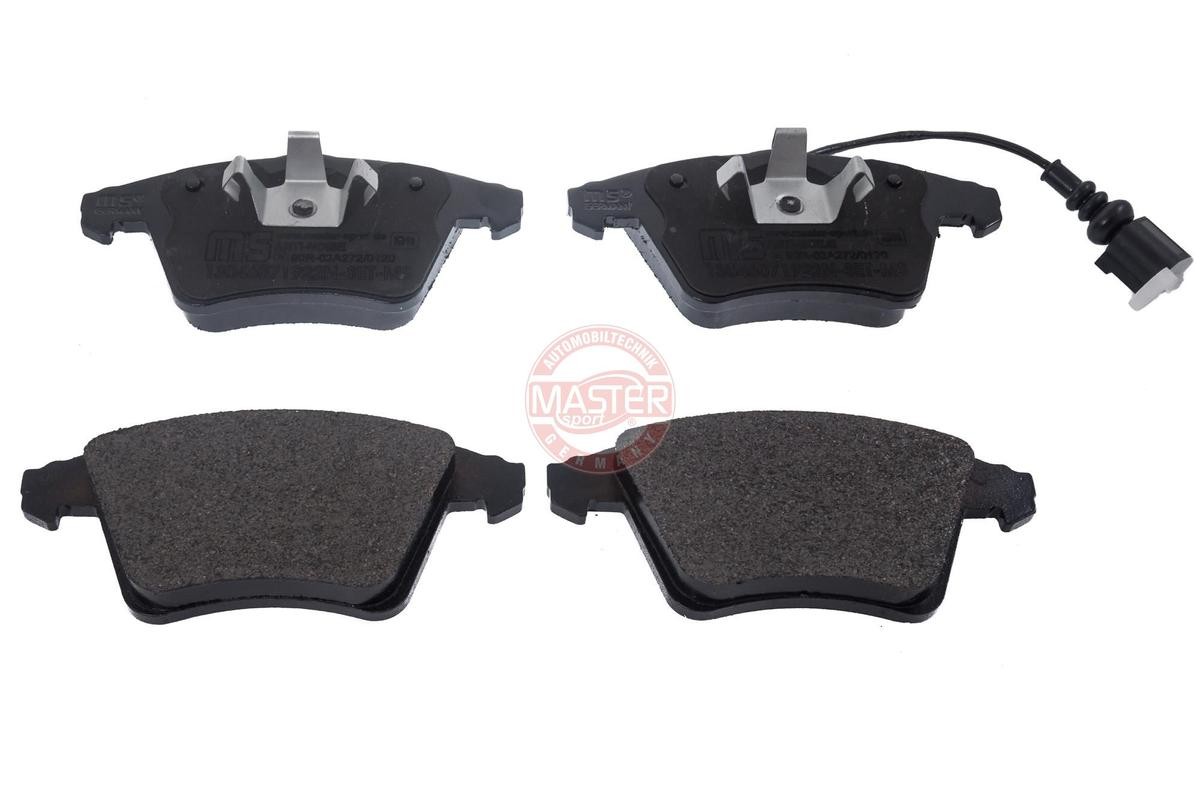 MASTER-SPORT 13046071922N-SET-MS Brake pad set Front Axle, incl. wear warning contact, with anti-squeak plate