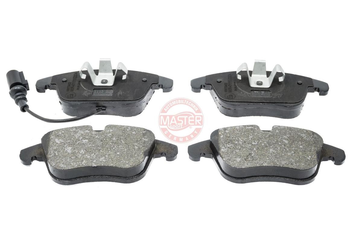 MASTER-SPORT 13046072422N-SET-MS Brake pad set Front Axle, incl. wear warning contact, with anti-squeak plate