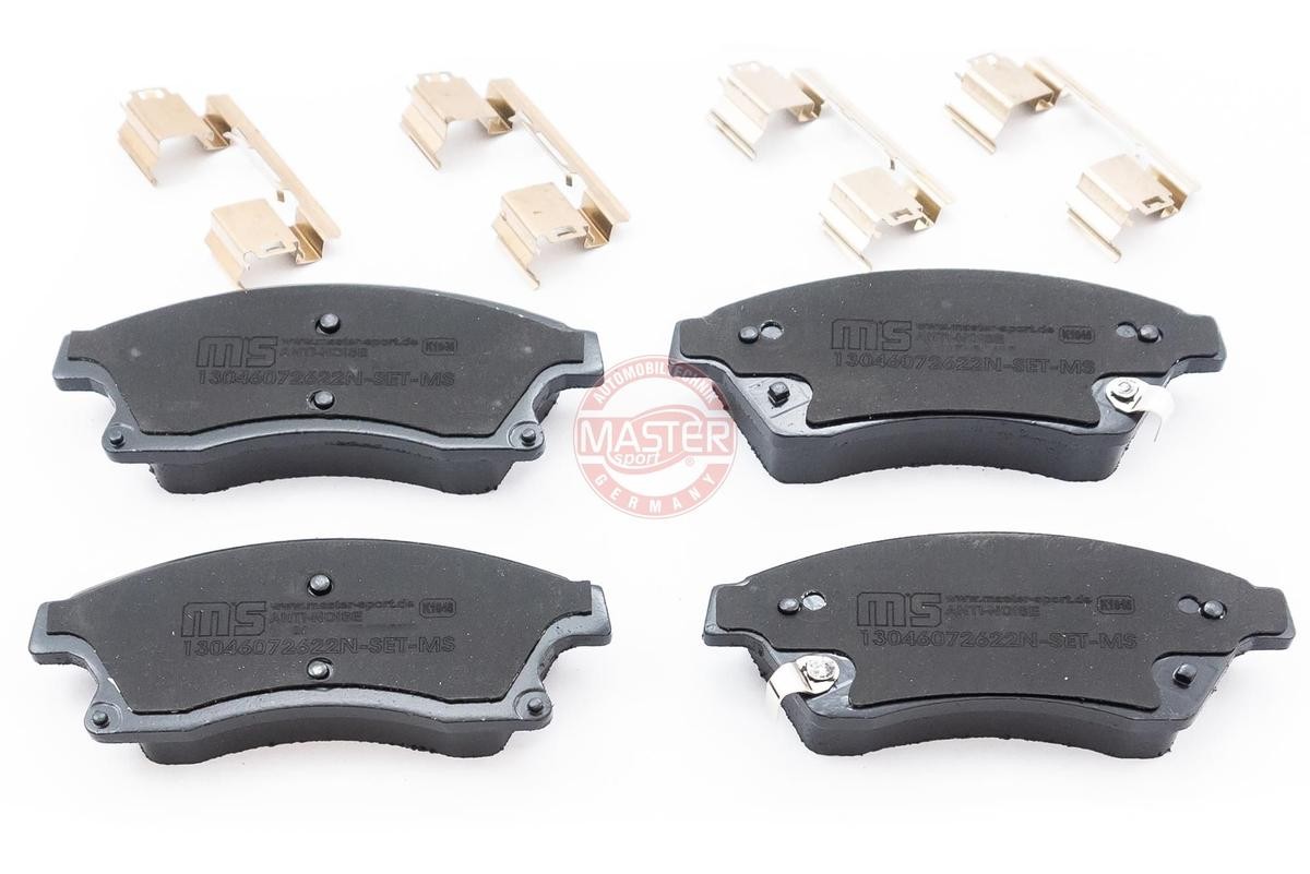MASTER-SPORT Brake pads rear and front Chevrolet Aveo Saloon new 13046072622N-SET-MS