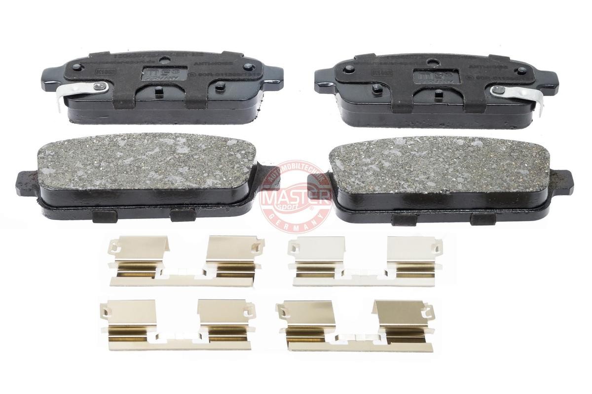 MASTER-SPORT 13046072642N-SET-MS Brake pad set Rear Axle, with acoustic wear warning, with anti-squeak plate